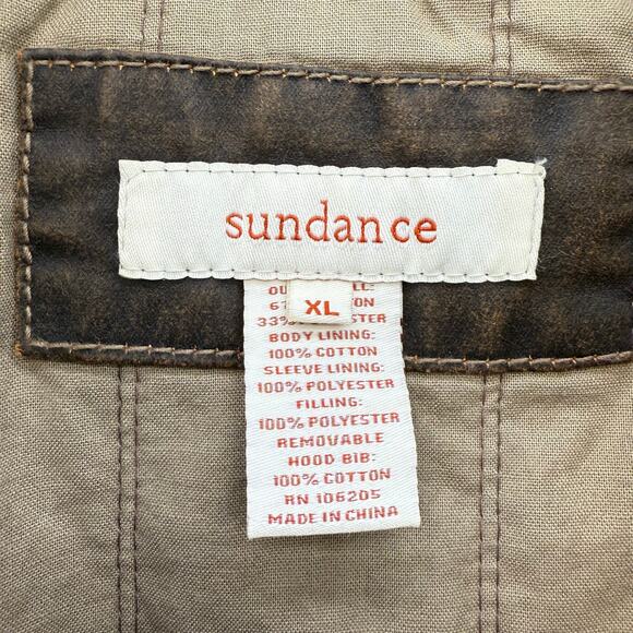 Sundance Jacket Men's XL Brown Waxed Canvas Lined Full Zip Western Ranch Gear - Picture 8 of 14